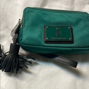 Juicy Couture Green Wristlet Bag